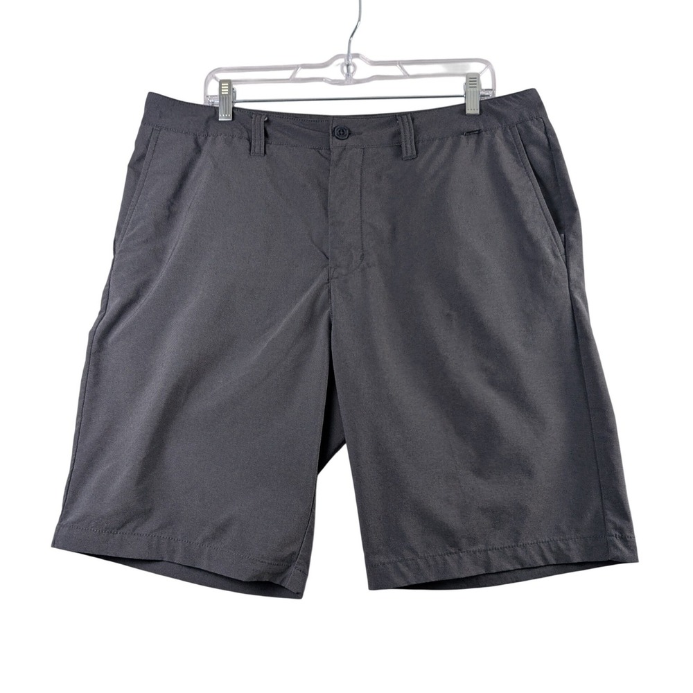 TravisMathew Golf Shorts Mens 34 Gray Performance Casual‎ Flat Front